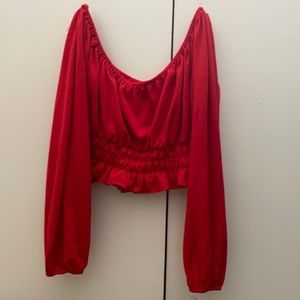 Off the shoulder crop top